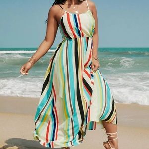 Striped maxi dress